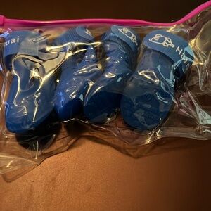 Snow Blue Dog Booties